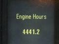 A digital display showing the text Engine Hours followed by the number 4441.2