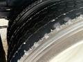 Close-up of a tire on a 2019 Freightliner M2 showing tread pattern and surface details