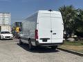 A 2019 Mercedes-Benz Sprinter van parked with a white exterior and rear doors facing the viewer