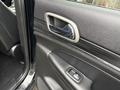Interior view of the door handle and window controls of a 2019 Jeep Grand Cherokee