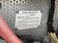 Close-up of a label detailing the Natural Gas Fuel System specifications for a 2018 Grande West Vicinity including system pressure and installation information