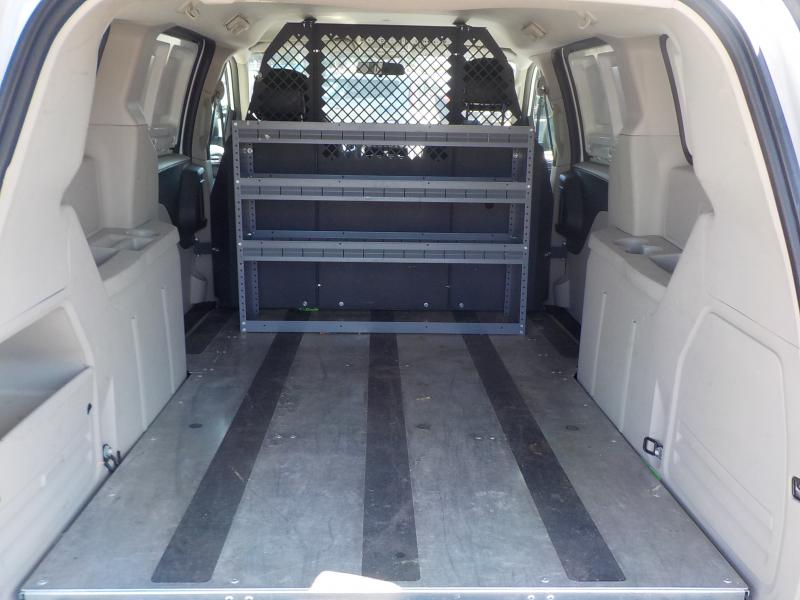 2014 Dodge Caravan Cargo Van with Bulkhead Divider, Shelving, & Ladder