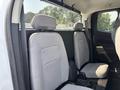 Interior view of the rear seats of a 2017 Chevrolet Colorado with gray fabric upholstery and headrests