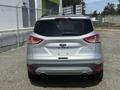 A silver 2014 Ford Escape viewed from the rear with a blacked-out license plate area and dual exhaust pipes visible at the bottom