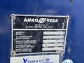 A close-up of a manufacturer’s label on a blue metal surface displaying details such as model number serial number and capacity specifications for a Hino 358 truck