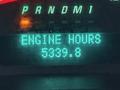 A digital display showing the engine hours for a 2016 GMC Savana indicating 5339.8 hours