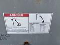 A safety warning sign for a 2016 Genie TZ-34/20 indicating electrocution hazards and required clearances for power lines
