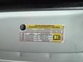 Tire and loading information label from a 2016 GMC Savana displaying occupant details tire specifications and loading capacity