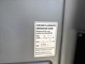 A label on a 2018 Sandvik Ranger DX800 detailing information about refrigerant type weight and greenhouse gas impact