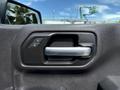Interior door handle of a 2019 Chevrolet Silverado 1500 featuring a lock/unlock button and a metallic pull handle