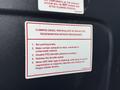 A sticker instructing on the procedures for initiating regeneration of the Cummins diesel particulate filter in a 2017 Autocar Xpert vehicle