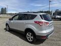 A 2014 Ford Escape in silver with a sleek design featuring a rearview perspective and distinctive taillights