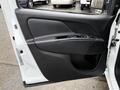 The door panel of a 2017 RAM ProMaster City featuring a smooth black surface with a door handle and window controls