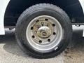 Close-up of a 2020 Freightliner MT45 wheel with a shiny aluminum rim and a black tire featuring the brand name AEOLUS and model ADW-588 in raised letters