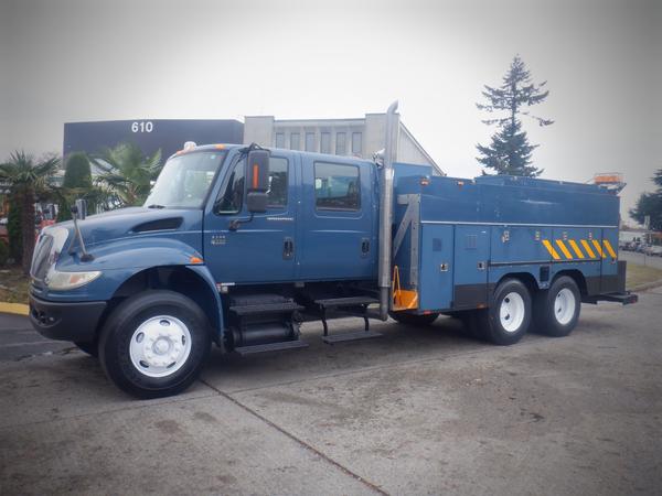 2007 International 4400 Service Truck With Hiab Crane Air Brakes Diesel ...