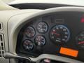 The dashboard of a 2016 International 7400 displaying various gauges for water temperature oil pressure and engine performance