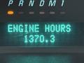 Display panel showing engine hours reading 1370.3 for a 2023 GMC Savana