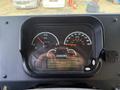 The dashboard of a 2017 Freightliner MT45 displaying various gauges including fuel level tachometer and speedometer along with a digital mileage readout