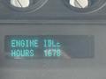 Display panel showing "ENGINE IDLE" and "HOURS 1678" on a 2012 Ford F-550