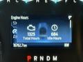 2023 Ford F-250 dashboard display showing engine hours total hours at 1325 idle hours at 684 and mileage at 16762.7 km