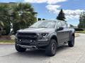 A 2019 Ford F-150 in a sleek gray color with a bold front grille and rugged tires parked on a driveway