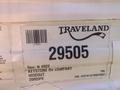 A label displaying information about a 2022 Keystone Hide Out RDWE 20RDWE RV including the manufacturer name and VIN details