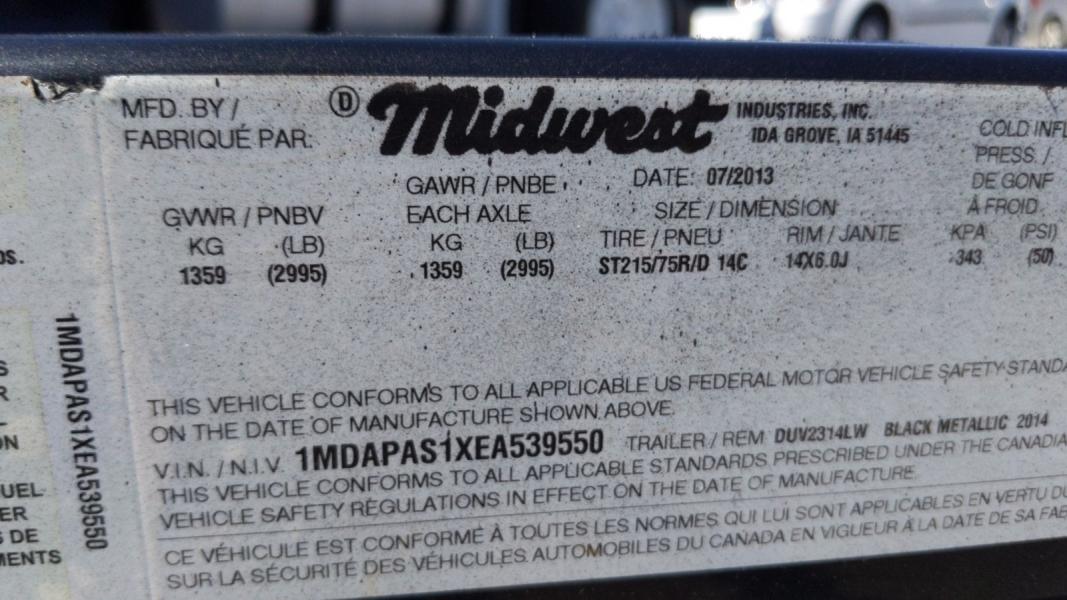 2014 ShoreLandr Glide On Boat Trailer Profile 2000