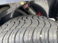 Close-up of a tire from a 2019 Madvac LS175 showcasing a textured tread pattern with visible dirt and debris on the surface