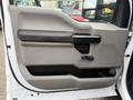 The image shows the interior door panel of a 2017 Ford F-350 SD featuring a flat armrest a door handle and controls for window operation