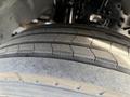 Close-up of a tire on a 2018 Ford F-750 showing tread pattern and rubber surface without any visible damage