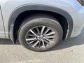 Close-up of a 2018 Toyota Highlander wheel featuring a multi-spoke alloy rim and a black tire with visible tread pattern
