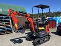 Agt Industrial Model MX 15-Z compact excavator with a red and gray color scheme featuring a hydraulic arm and bucket attachment