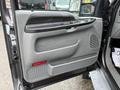 The interior door panel of a 2006 Ford F-450 SD featuring a texture with speaker and control buttons in a gray color scheme