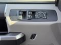 Close-up of the control panel of a 2021 Ford F-250 SD featuring switches for window locks mirror adjustments and door locks