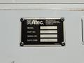A metal identification plate from an Altec Industries product displaying model part number serial number and date code
