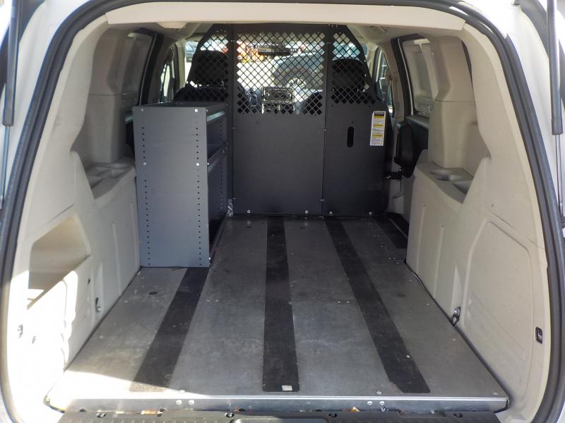 2014 Dodge Caravan Cargo Van with Bulkhead Divider Shelving