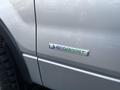 A silver 2014 Ford F-150 featuring an EcoBoost badge on its side panel