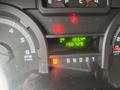 Dashboard of a 2009 Ford Econoline displaying trip mileage of 185.4 km and total mileage of 190729 with indicator lights for brake and transmission settings