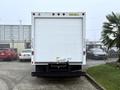 A white 2019 Ford Econoline box truck viewed from the rear with a plain back and no visible logos or markings
