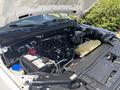 The engine compartment of a 2019 Ford F-150 showing the engine, battery, and cooling system components