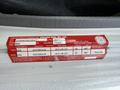 A red label detailing specifications for a 2018 Hino 195 including front and rear tire sizes weight capacity and other manufacturing information