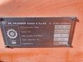 A metal identification plaque for a 2007 Fassmer 20 Foot Fast Rescue Boat displaying manufacturer details and specifications
