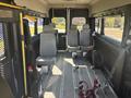 Interior of a 2020 RAM ProMaster 3500 van featuring grey seats with seatbelts and space for cargo