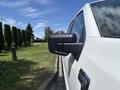 A white 2021 Ford F-150 truck with a focus on the side mirror