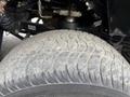 Close-up of a textured tire from a 2019 Madvac LS175 vehicle showing wear and tread pattern