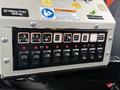 Control panel of a 2016 Freightliner 108SD featuring multiple switches for various functions with warning indicators and labels