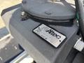 A close-up of a metal identification tag on a 2019 Freightliner M2 106 showing the text Altec and various serial and model numbers