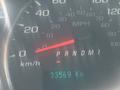 Instrument cluster of a 2019 GMC Savana showing speedometer and odometer with a reading of 33569 kilometers