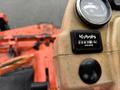 A close-up view of the control panel of a 2012 Kubota F3680 displaying the hour meter showing 3767 hours and a temperature gauge