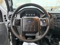 Interior view of a 2015 Ford F-450 showing the steering wheel and dashboard with control buttons and gauges